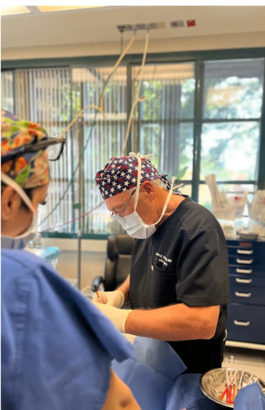 Dr. Stompro performing surgery